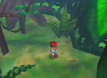 The Ness-lookalike walking through a tropical forest from Space World 1996.