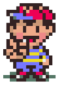 Ness when posing for a picture