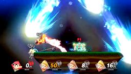 Ness and Lucas using PK Starstorm in Super Smash Bros. Ultimate.