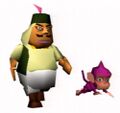 Fassad and Salsa as they would have appeared in EarthBound 64.